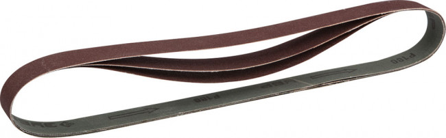 Лента ЗУБР "МАСТЕР" шлифовальная универсальная бесконечная для ЗШС-330, основа-х/б ткань, 25х762мм, Р180, 3шт ,  ( 35547-180 )