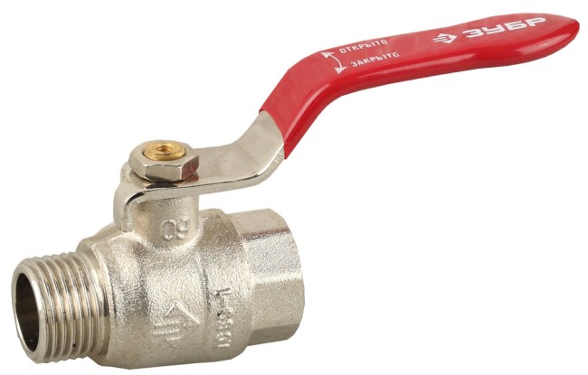 Кран ЗУБР шаровой 3/4" полнопроходной "мама-папа", ручка, никелированная латунь, ( 51351-N-3/4 ) Кран ЗУБР шаровой 3/4" полнопроходной "мама-папа", ручка, никелированная латунь, ( 51351-N-3/4 )