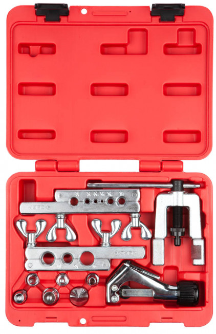 Набор ЗУБР "МАСТЕР" УНИВЕРСАЛ дюймовый для резки,развальцовки и расширения под пайку труб с толщ стенки до 1мм,в боксе ,  ( 23615-H10 )