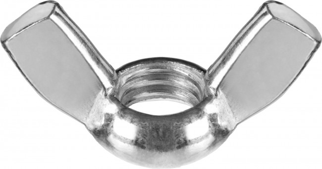 Гайка DIN 315 барашковая, M4, 5 кг, оцинкованная, ЗУБР,  ( 303730-04 )