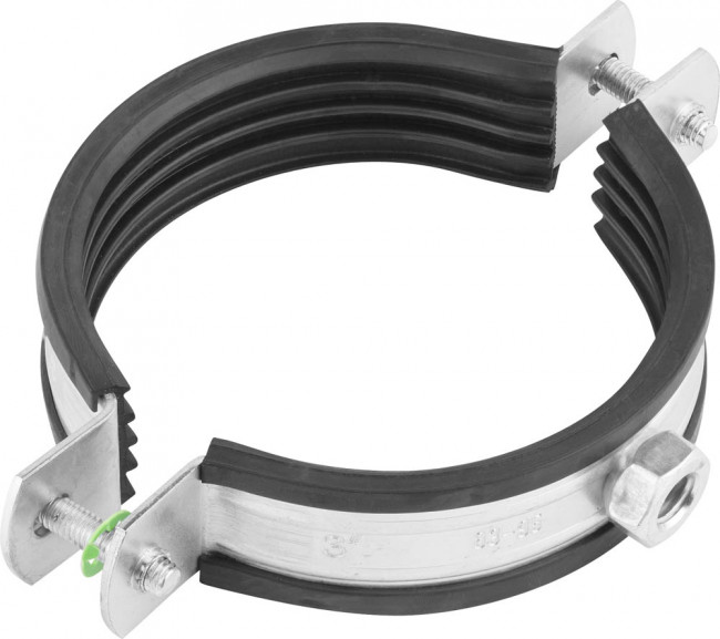 Хомут трубный с гайкой, 3", 90шт, оцинкованный, ЗУБР,  ( 37850-83-95-90 )