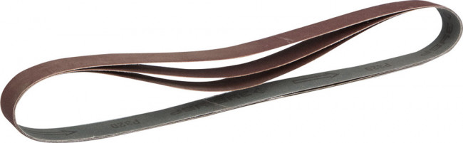 Лента ЗУБР "МАСТЕР" шлифовальная универсальная бесконечная для ЗШС-330, основа-х/б ткань, 25х762мм, Р320, 3шт ,  ( 35547-320 )