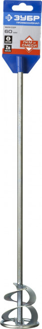 Миксер ЗУБР "ПРОФЕССИОНАЛ" для красок, шестигранный хвостовик, оцинкованный, на подвеске, 60х400мм,  ( 0603-06-40_z02 )