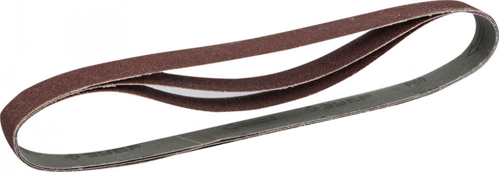 Лента ЗУБР "МАСТЕР" шлифовальная универсальная бесконечная для ЗШС-330, основа-х/б ткань, 25х762мм, Р60, 3шт  ,  ( 35547-060 )