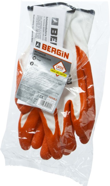 Перчатки ЗУБР "МАСТЕР" трикотажные, с рельефным латексным покрытием, размер M (8),  ( 11274-M )