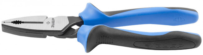 Плоскогубцы ЗУБР "ПРОФЕССИОНАЛ" "ТИТАН" комбинир, двухкомп рукоятка, увелич передаточ усилие, повыш износостойкость, 200 мм,  ( 2207-1-20 )