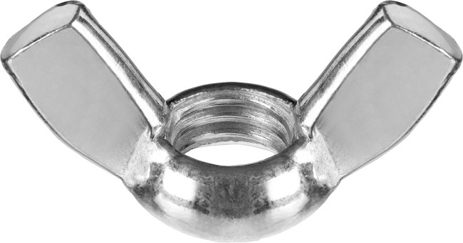 Гайка DIN 315 барашковая, M6, 5 кг, оцинкованная, ЗУБР,  ( 303730-06 )