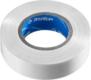 ЗУБР Электрик-20 Изолента ПВХ, не поддерживает горение, 20м (0,16x19мм), белая ( 1234-8 )