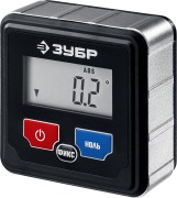МИКРО уровень-уклономер электронный, Магнитный, Диапазон 4х90°, Точность ±0,1°, 3 кнопки,HOLD,Автоповорот,Подсветка, ЗУБР Профессионал ( 34743_z01 )