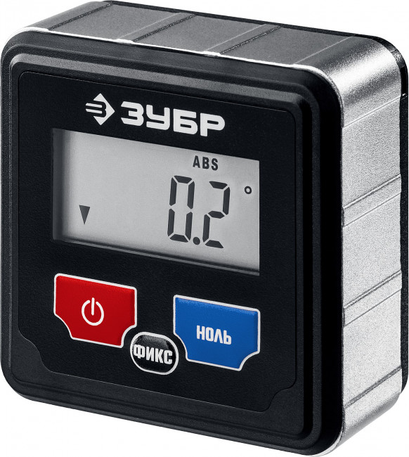 МИКРО уровень-уклономер электронный, Магнитный, Диапазон 4х90°, Точность ±0,1°, 3 кнопки,HOLD,Автоповорот,Подсветка, ЗУБР Профессионал ( 34743_z01 )