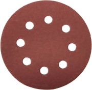 Круг шлифовальный ЗУБР "МАСТЕР" универсальный, из абразивной бумаги на велкро основе, 8 отверстий, Р600, 125мм, 5шт,  ( 35562-125-600 )