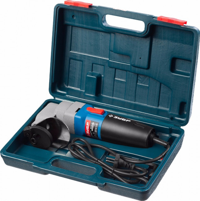 Ножницы по металлу электрические, ЗУБР Профессионал ЗНЛ-500, радиус поворота 40 мм, толщина листа до 2.5 мм, 1800 об/мин, кейс, 500 Вт,  ( ЗНЛ-500 )