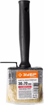 Кисть-макловица ЗУБР "ОПТИМА", светлая щетина, пластмассовый корпус, 30х70мм,  ( 01802-07 )