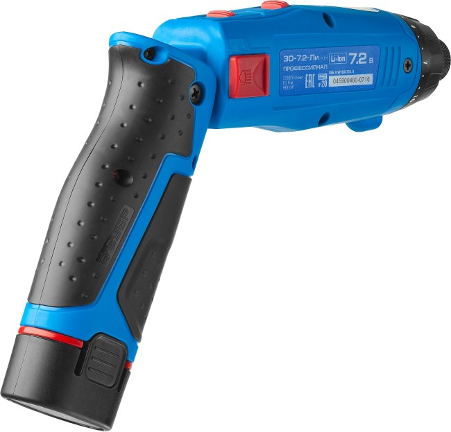 Отвертка-трансформер аккумуляторная, 7.2 В,  Li-Ion PRO, 2АКБ, ЗУБР Профессионал,  ( ЗО-7.2-Ли КН )