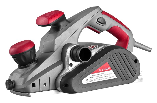 Рубанок электрический (электрорубанок), станина, глубина 3.5 мм, 16000 об/мин, 110 мм, 1300 Вт,  ЗУБР, ( ЗР-1300-110 )