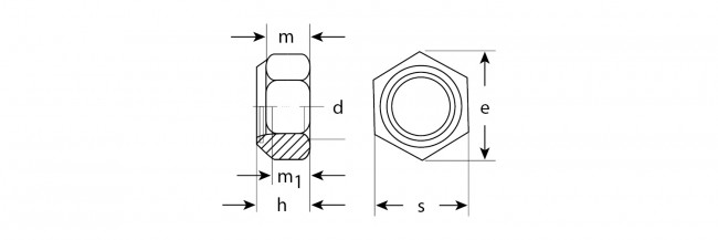 Гайка DIN 985 с нейлоновым кольцом, M10, 4 шт, кл. пр. 6, оцинкованная, ЗУБР ( 303586-10 )