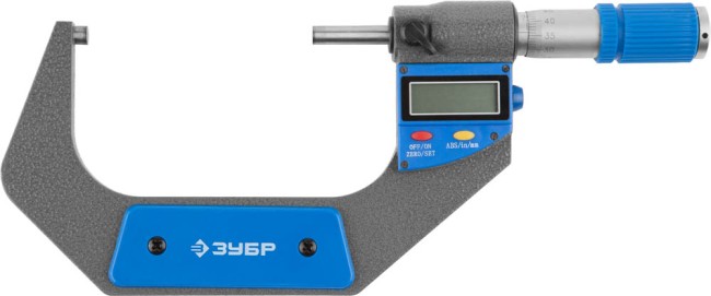 Микрометр ЗУБР "ЭКСПЕРТ" гладкий цифровой, МКЦ 100, диапазон 75-100мм, шаг измерения 0,001мм , ( 34482-100 ) Микрометр ЗУБР "ЭКСПЕРТ" гладкий цифровой, МКЦ 100, диапазон 75-100мм, шаг измерения 0,001мм , ( 34482-100 )