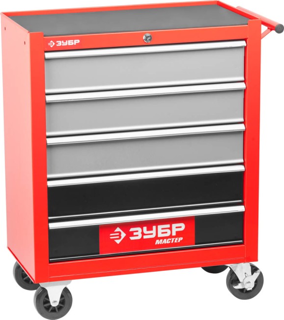 Тележка инструментальная ЗУБР "МАСТЕР", 5 ящиков, 680x330x770мм,  ( 38905-5 )