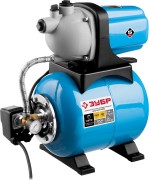 Станция насосная ЗУБР "МАСТЕР" М3 автоматическая, 1000 Вт, пропускная способность 60 л/мин, напор 44 м, бак 20 л,  ( НАС-М3-1000 )