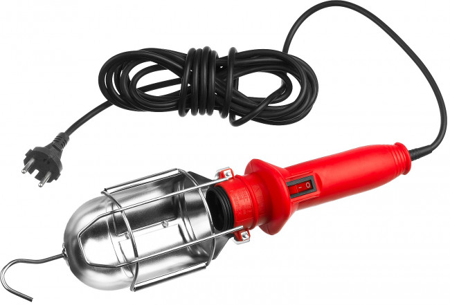 Светильник переносной с выключателем, 5м, 60 Вт/220В, ЗУБР, ( 61802_z01 ) Светильник переносной с выключателем, 5м, 60 Вт/220В, ЗУБР, ( 61802_z01 )