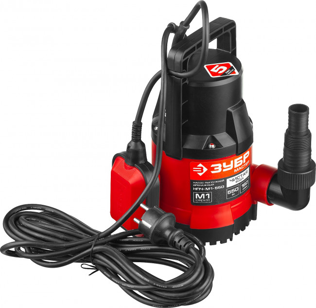 Насос М1 погружной, ЗУБР НПЧ-М1-550, дренажный для чистой воды (диаметр частиц до 5 мм), 550Вт,пропуск. cпособ. 160л/мин,напор 7.5м,провод 7м, ( НПЧ-М1-550 ) Насос М1 погружной, ЗУБР НПЧ-М1-550, дренажный для чистой воды (диаметр частиц до 5 мм), 550Вт,пропуск. cпособ. 160л/мин,напор 7.5м,провод 7м, ( НПЧ-М1-550 )
