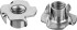Гайка врезная, M8x11мм, 5 кг (880 шт.), оцинкованная, ЗУБР, ( 303780-08 )