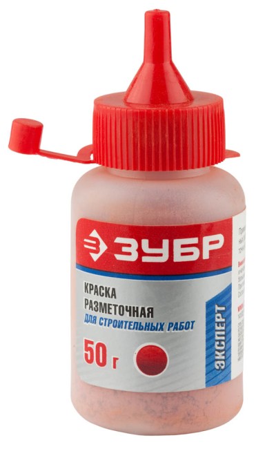 Краска ЗУБР разметочная для строительных работ, красная, 50г,  ( 4-06405-2_z01 )
