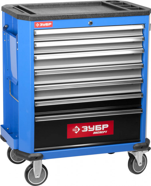 Тележка инструментальная ЗУБР "ЭКСПЕРТ", 7 ящиков, 730x475x910мм,  ( 38903-7 )