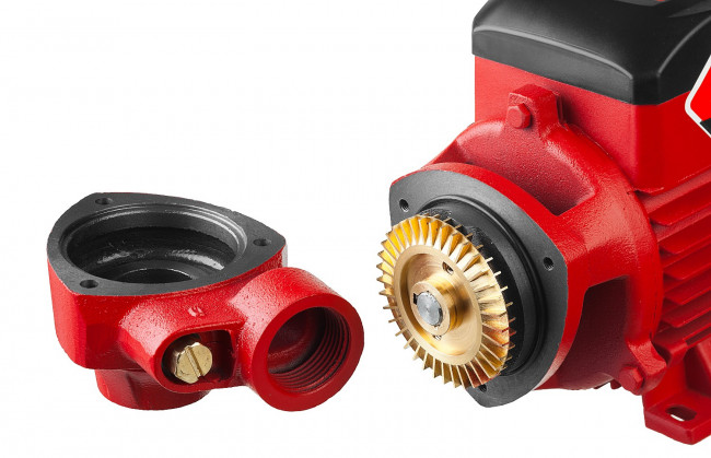 Насос М1 садовый поверхностный, ЗУБР НС-М1-400-Ч, самовсасывающий, 400 Вт, пропускная способность 35 л/мин, напор 35 м, корпус из чугуна,  ( НС-М1-400-Ч )