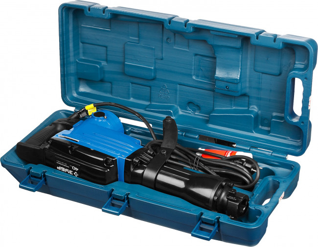 Молоток отбойный "Бетонолом", ЗУБР Профессионал ЗМ-40-1700 К, HEX30, 40 Дж, 17 кг, 1400 уд/мин, 1700 Вт, кейс,  ( ЗМ-40-1700 К )