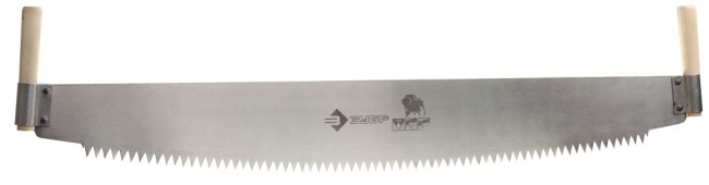 Пила двуручная ЗУБР 1 м, шаг 12 мм, с деревянными рукоятками,  ( 1524-100 )