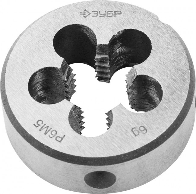 Плашка ЗУБР "ЭКСПЕРТ" круглая машинно-ручная для нарезания метрической резьбы, мелкий шаг, М14 x 1,5 ,  ( 4-28023-14-1.5 )