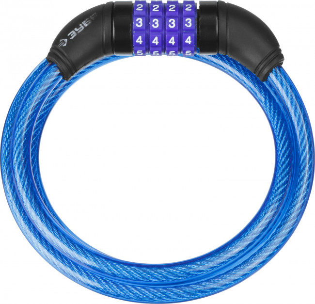 Замок ЗУБР "ПРОФЕССИОНАЛ", тросовый, кодовый, с изменяемым кодом, длина троса - 1200мм, d 10мм,  ( 37262-120 )