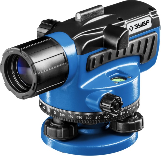 Оптический нивелир НОП-32 увеличение 32Х рабочий диапазон 120 м, ЗУБР Профессионал,  ( 34916 )