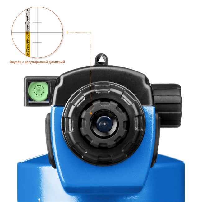 Оптический нивелир НОП-32 увеличение 32Х рабочий диапазон 120 м, ЗУБР Профессионал,  ( 34916 )