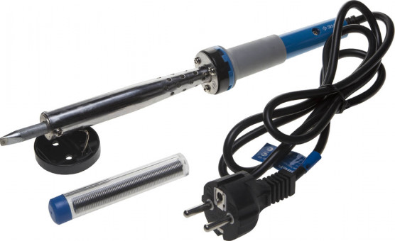 Электропаяльник ЗУБР "ЭКСПЕРТ", 2-комп. рукоятка, жало "ДСС", форма клин, 100Вт, ( 55402-100 ) Электропаяльник ЗУБР "ЭКСПЕРТ", 2-комп. рукоятка, жало "ДСС", форма клин, 100Вт, ( 55402-100 )