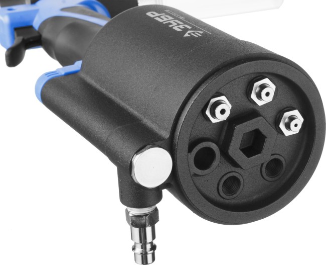 Заклепочник ЗУБР пневматический, корпус из композит материалов, для заклепок из нержав стали, 2,4-3,2-4-4,8мм, ( 31287-48 ) Заклепочник ЗУБР пневматический, корпус из композит материалов, для заклепок из нержав стали, 2,4-3,2-4-4,8мм, ( 31287-48 )