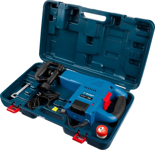 Молоток отбойный "Бетонолом", ЗУБР Профессионал, SDS-Max, 25 Дж, 10 кг, 900-2100 уд/мин, 1500 Вт, кейс,  ( ЗМ-1500ЭК )