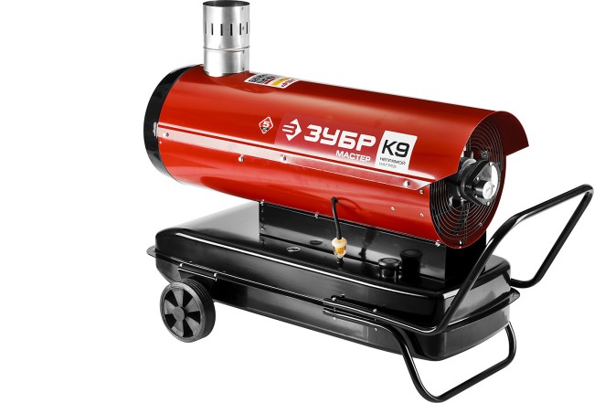 Пушка дизельная тепловая, ЗУБР ДПН-К9-21000-Д, 220 В, 21 кВт, 1000 м.куб/час, 55.5 л, 1.7 кг/ч, дисплей, подкл. внешн термост, датчик уровня топлива,  ( ДПН-К9-21000-Д )