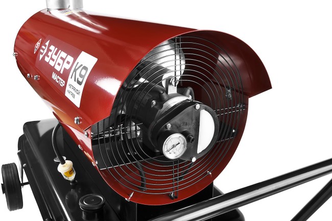 Пушка дизельная тепловая, ЗУБР ДПН-К9-21000-Д, 220 В, 21 кВт, 1000 м.куб/час, 55.5 л, 1.7 кг/ч, дисплей, подкл. внешн термост, датчик уровня топлива,  ( ДПН-К9-21000-Д )