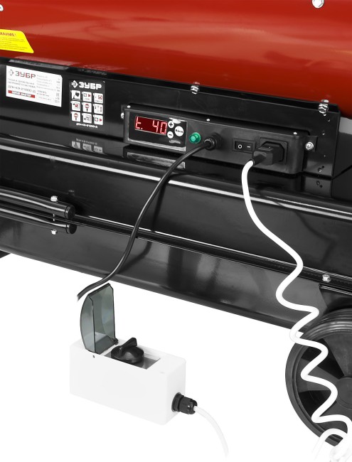 Пушка дизельная тепловая, ЗУБР ДПН-К9-21000-Д, 220 В, 21 кВт, 1000 м.куб/час, 55.5 л, 1.7 кг/ч, дисплей, подкл. внешн термост, датчик уровня топлива,  ( ДПН-К9-21000-Д )