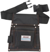 Сумка на поясе ЗУБР "КРОНА" для инструментов, нейлоновая, 10 карманов,  ( 38650 )