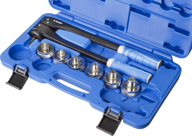 Расширитель-калибратор ЗУБР "ЭКСПЕРТ" для муфт под пайку труб из цветных металлов d 10, 12, 15, 18, 20, 22 мм, в боксе,  ( 23655-H7 )