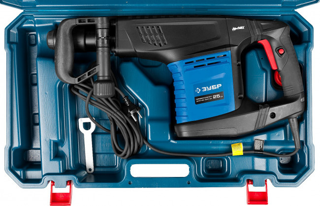 Молоток отбойный, ЗУБР Профессионал, SDS-Max, 25 Дж, 11 кг, 900-1800 уд/мин, 1500 Вт, АВТ, кейс,  ( ЗММ-25-1500 ЭВК )