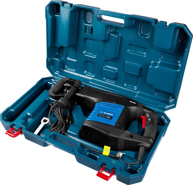 Молоток отбойный, ЗУБР Профессионал, SDS-Max, 25 Дж, 11 кг, 900-1800 уд/мин, 1500 Вт, АВТ, кейс,  ( ЗММ-25-1500 ЭВК )