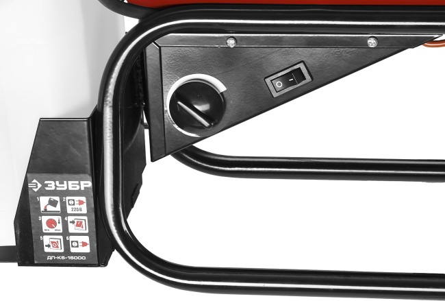 Пушка дизельная тепловая, ЗУБР ДП-К5-15000, 220 В, 14 кВт, 300 м.куб/час, 5 л, 1.3 кг/ч,  ( ДП-К5-15000 )