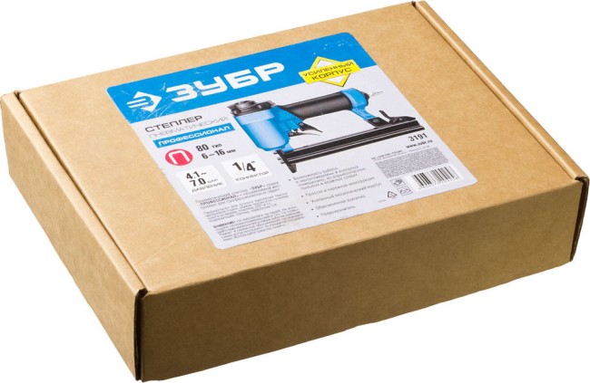 Степлер пневматический для скоб тип 80 (6-16 мм), ЗУБР Профессионал,  ( 3191 )