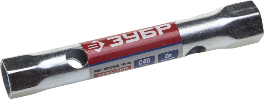 Ключ торцовый ЗУБР "МАСТЕР", трубчатый двухсторонний, прямой, 12х13мм  ,  ( 27162-12-13 )