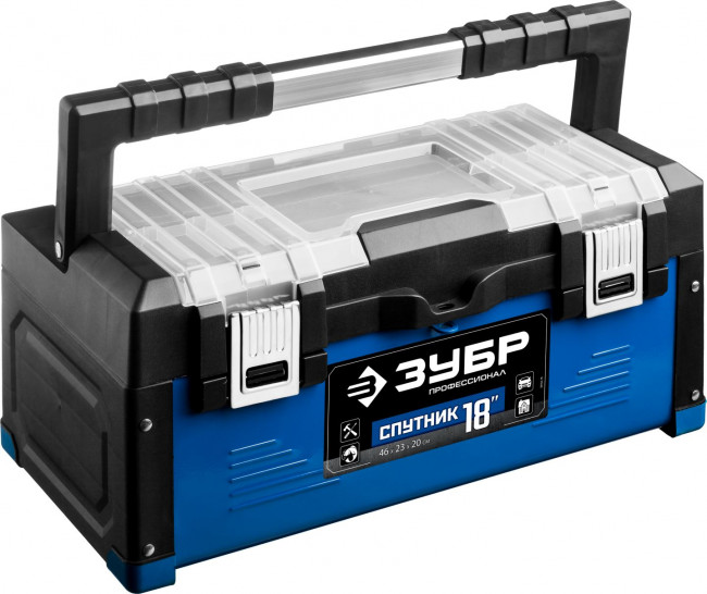 Ящик для инструмента "СПУТНИК-18" металлический, ЗУБР Профессионал ( 38153-18 ) Ящик для инструмента "СПУТНИК-18" металлический, ЗУБР Профессионал ( 38153-18 )