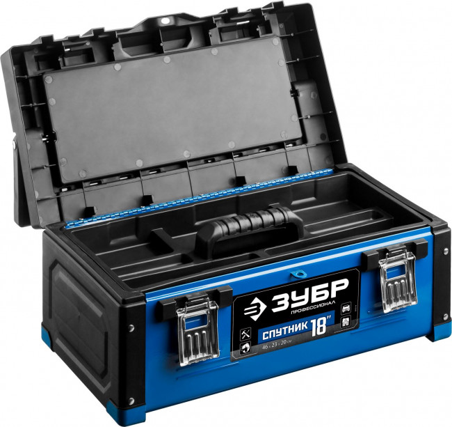 Ящик для инструмента "СПУТНИК-18" металлический, ЗУБР Профессионал ( 38153-18 ) Ящик для инструмента "СПУТНИК-18" металлический, ЗУБР Профессионал ( 38153-18 )